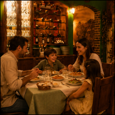 Almoço em família - Cantina Mamma Carmella